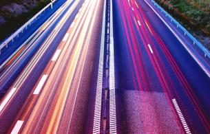 image of motorways with light