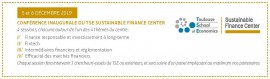 Conférence inaugurale du TSE Sustainable Finance Center